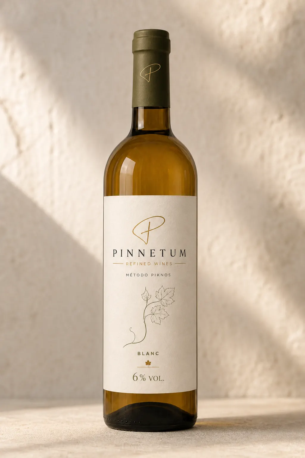 Presentación de PINNETUM Blanc, vino blanco · 6% vol.